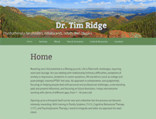 Tablet Screenshot of drtimridge.com